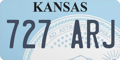 KS license plate 727ARJ