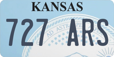 KS license plate 727ARS