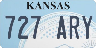 KS license plate 727ARY