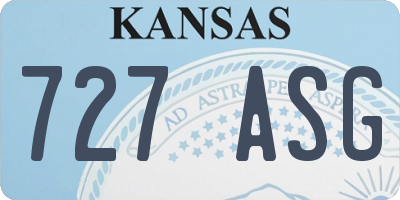KS license plate 727ASG