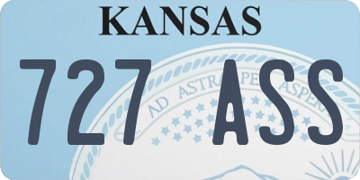 KS license plate 727ASS