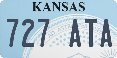 KS license plate 727ATA