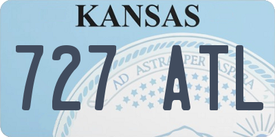 KS license plate 727ATL