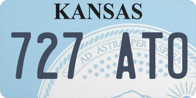 KS license plate 727ATO