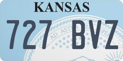 KS license plate 727BVZ