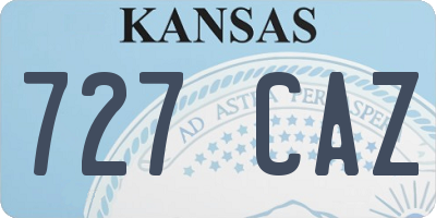 KS license plate 727CAZ