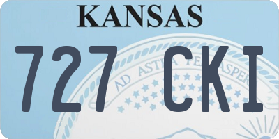 KS license plate 727CKI