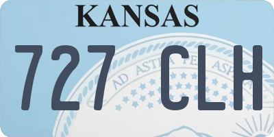 KS license plate 727CLH