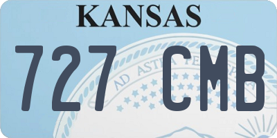 KS license plate 727CMB
