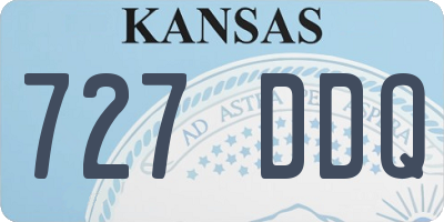 KS license plate 727DDQ