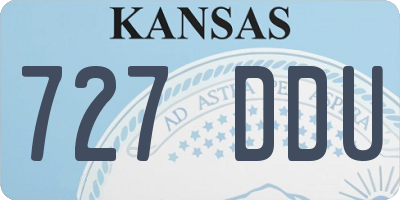 KS license plate 727DDU