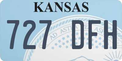 KS license plate 727DFH