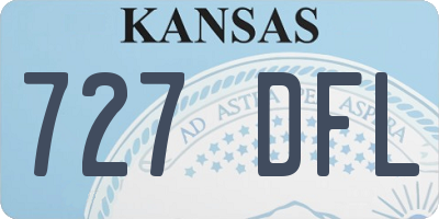 KS license plate 727DFL