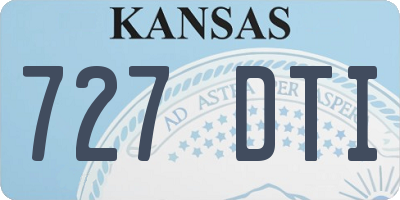 KS license plate 727DTI