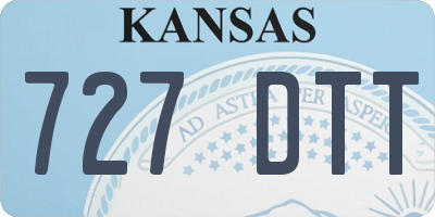 KS license plate 727DTT