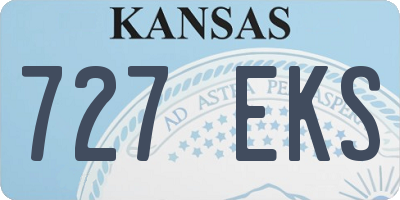 KS license plate 727EKS