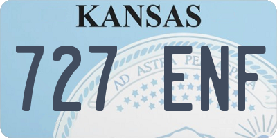 KS license plate 727ENF