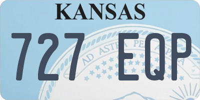 KS license plate 727EQP