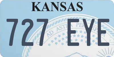KS license plate 727EYE