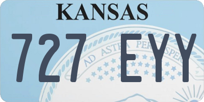 KS license plate 727EYY
