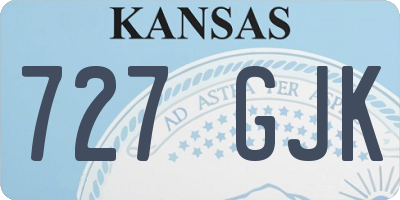 KS license plate 727GJK