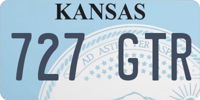 KS license plate 727GTR