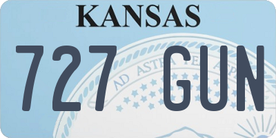 KS license plate 727GUN