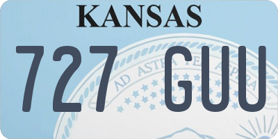KS license plate 727GUU