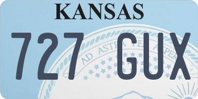 KS license plate 727GUX