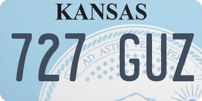 KS license plate 727GUZ