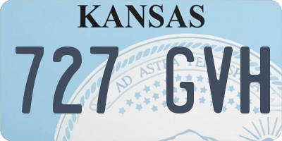 KS license plate 727GVH