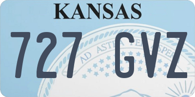 KS license plate 727GVZ
