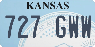 KS license plate 727GWW