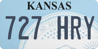 KS license plate 727HRY