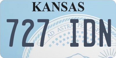 KS license plate 727IDN