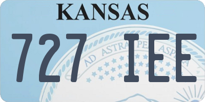 KS license plate 727IEE
