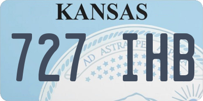 KS license plate 727IHB