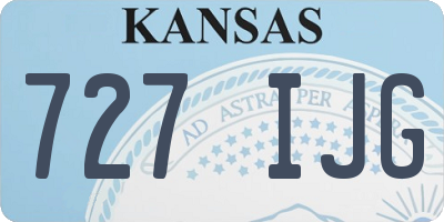 KS license plate 727IJG
