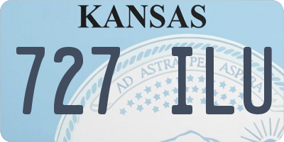KS license plate 727ILU