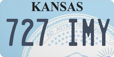 KS license plate 727IMY