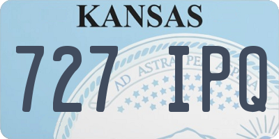 KS license plate 727IPQ
