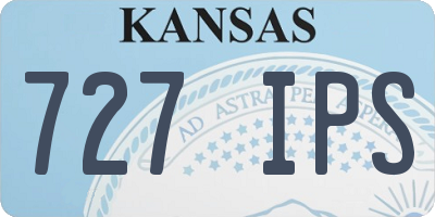 KS license plate 727IPS