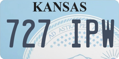 KS license plate 727IPW