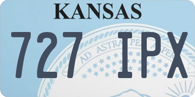 KS license plate 727IPX