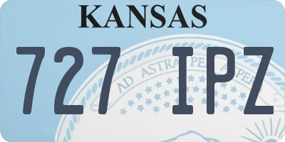 KS license plate 727IPZ