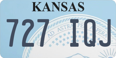 KS license plate 727IQJ
