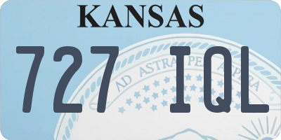 KS license plate 727IQL