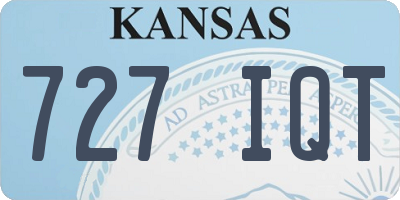 KS license plate 727IQT