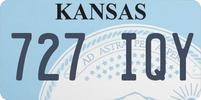 KS license plate 727IQY