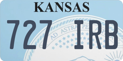 KS license plate 727IRB